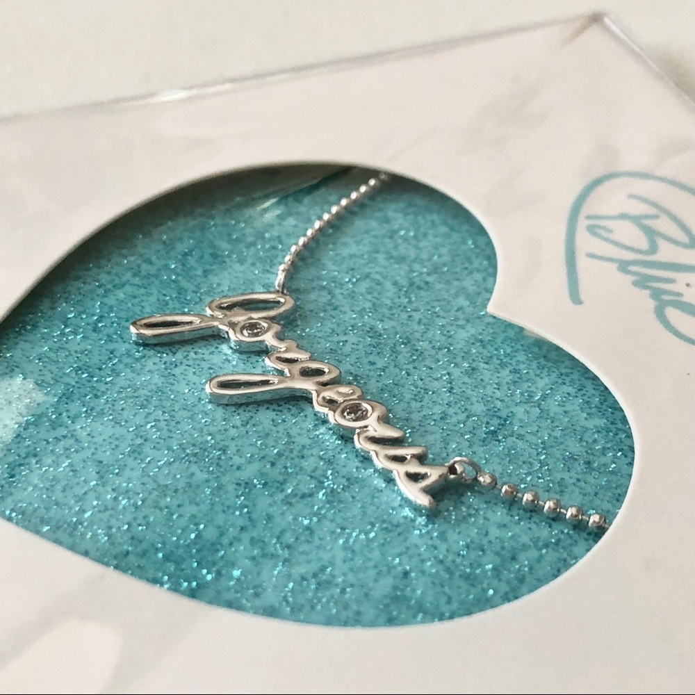 Betsey Johnson ‘Gorgeous’ Silver Necklace HTF/NWT! - Picture 3 of 5